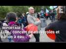 Lille: la manifestation des casseroles se termine avec un coup de canon à eau