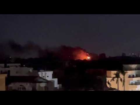 Fire and gunshots in Khartoum as deadly fights in Sudan kill 27