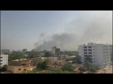Gunfire and explosions in Sudanese capital