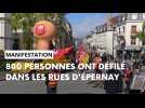 800 manifestants à Épernay contre la réforme des retraites ce 13 avril 2023
