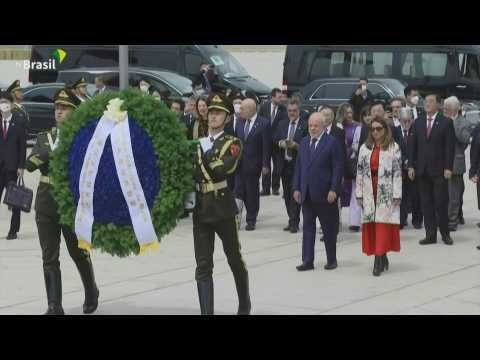 Brazil's Lula attends wreath-laying ceremony during China visit