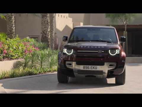 Land Rover Defender 130 Design Preview in Sedona Red