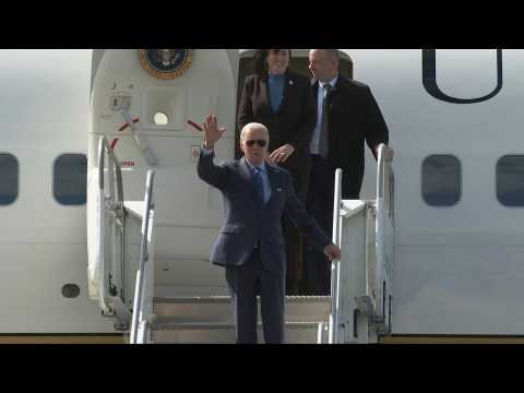 Biden arrives in Ireland's Knock for ancestral homeland visit