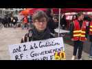 Retraites : rassemblement sur la place Foch, à Saint-Omer, après l'avis du Conseil constitutionnel