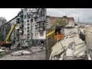Residential building hit by deadly Russian strike in Ukraine's Sloviansk