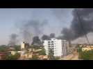 Heavy smoke billows in Sudan capital as gunfire rings out on second day of battles