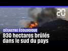 Pyrénées-Orientales : Plus de 930 hectares brûlés dans un incendie #shorts