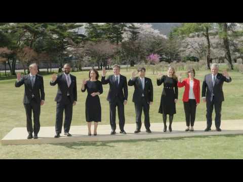 Japan: G7 Foreign Ministers pose for group photo