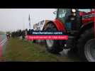 Liège Airport : 300 manifestants défendent la cause paysanne
