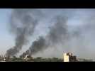 Smoke in the air as fighting rages in Sudan