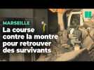 À Marseille, la course contre la montre pour retrouver des survivants