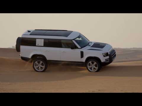 Land Rover Defender 130 Preview in Fuji White