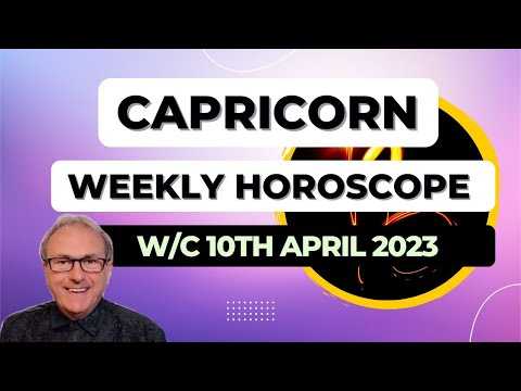 Capricorn Horoscope Weekly Astrology from 10th April 2023