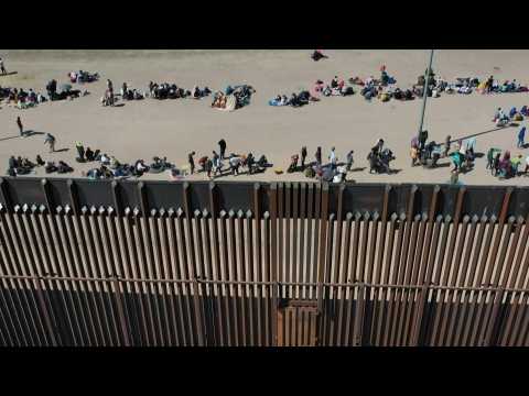 Migrants amass at US-Mexico border as Covid-era restrictions near end