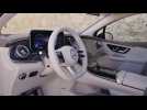 The new Mercedes-Benz EQE 350 4MATIC SUV Interior Design in high-tech silver