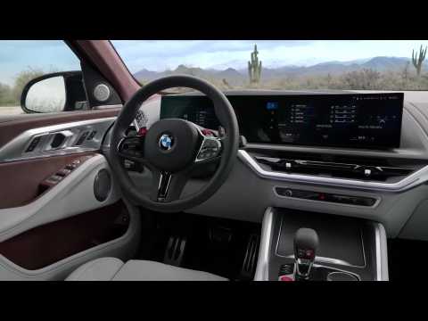 The first-ever BMW XM Interior Design in Blue-Silverstone-Gold