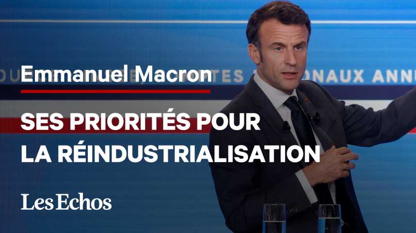 Illustration pour la vidéo Réindustrialisation de la France : ce qu’il faut retenir des annonces d’Emmanuel Macron