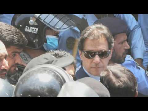 Pakistan ex-PM Khan arrives in court after unlawful arrest