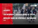 VIDÉO. 150 infirmiers libéraux bretons en colère défilent dans un véritable tintamarre à Rennes