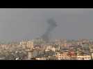 Smoke rises following new Israeli strikes on Gaza