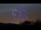 Spectacle de drones lumineux pour l'inauguration du planétarium de Douai