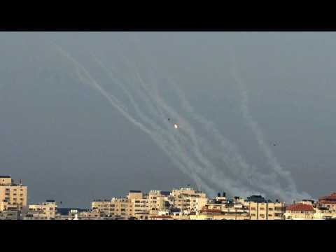 Barrage of rockets fired from Gaza Strip towards Israel