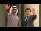 Macron welcomes UAE President Sheikh Mohamed bin Zayed Al-Nahyan