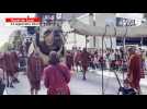 VIDÉO. Le Bull machin de Royal de Luxe s'entraîne pour la course de dimanche