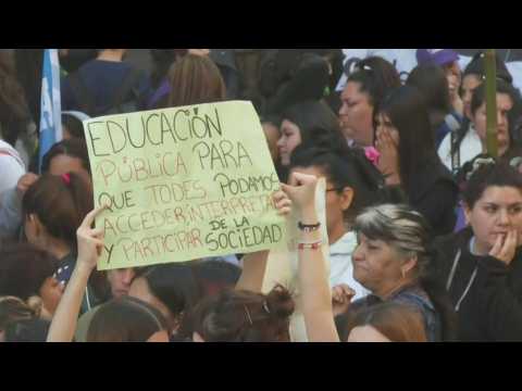 Argentinians rally for abortion rights and access to sexual education