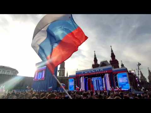 Russians gather in Red Square to mark anniversary of claimed annexation of 4 Ukrainian regions