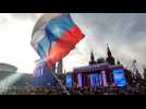 Russians gather in Red Square to mark anniversary of claimed annexation of 4 Ukrainian regions