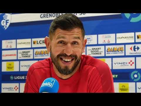 Conférence de presse avec Brice Maubleu avant AS Saint-Etienne - GF38