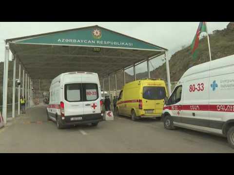 Armenian ambulances head to main Nagorno-Karabakh city to help explosion victims