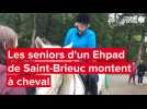 VIDÉO. Près de Saint-Brieuc, le résidents d'un Ehpad montent à cheval et réalisent un rêve