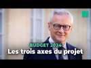 Inflation, économies, écologie : les 3 grands axes du budget 2024 selon Bruno Le Maire