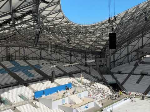 Marseille : le stade Vélodrome transformé pour la messe du pape 