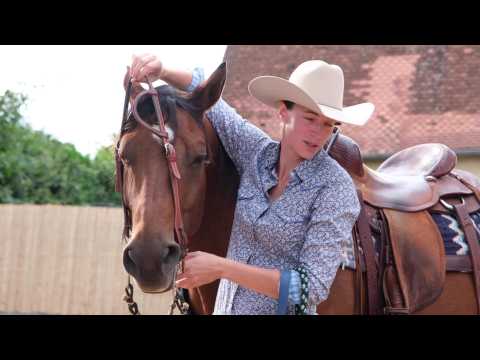 Chialu CC Milano Western cheval portant cowboy prisonnier En