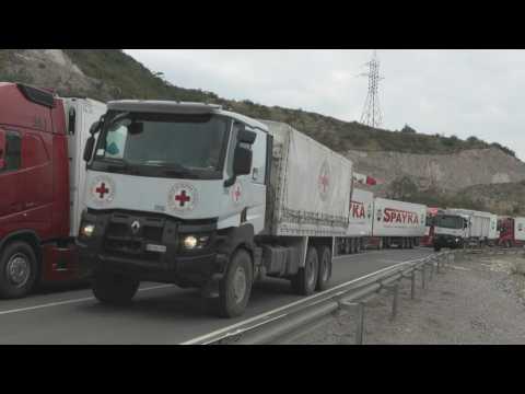 Red Cross convoy headed from Armenia to Nagorno-Karabakh