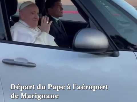 Départ du Pape à l'aéroport de Marignane