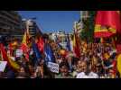 Espagne : manifestation à Madrid en faveur du chef de la droite, Alberto Núñez Feijoo