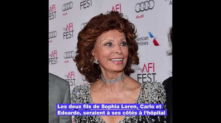 Sophia Loren admise à l’hôpital avec plusieurs fractures