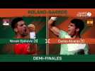 Roland-Garros - Djokovic domine un Alcaraz diminué