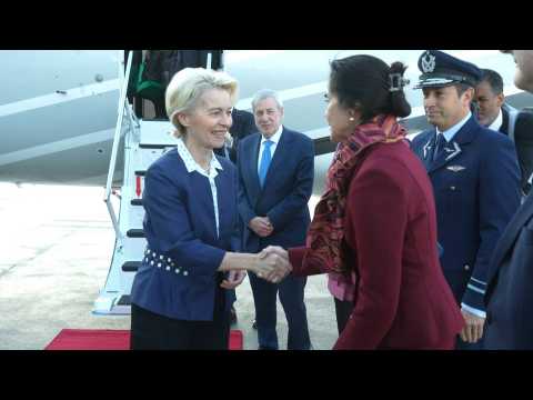 EU chief von der Leyen arrives in Santiago de Chile