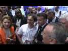 Macron visits VivaTech trade fair in Paris