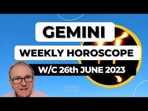 Gemini Horoscope Weekly Astrology from 26th June 2023