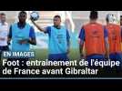 Foot : entraînement équipe de France avant Gibraltar - France - Faro au Portugal le 14 juin 2023
