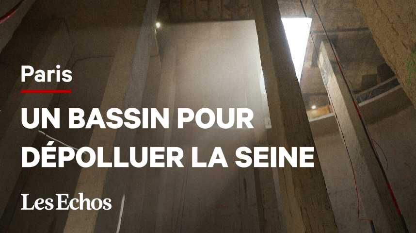 Illustration pour la vidéo Pourquoi Paris construit un immense bassin de stockage d'eau de pluie derrière la gare d'Austerlitz