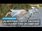 Romilly-sur-Seine : Plastique et laine de verre dans un dépôt sauvage