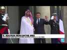 Rencontre MBS-Macron : les images de l'arrivée du prince héritier d'Arabie saoudite à l'Élysée