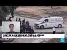 Quatre Palestiniens tués à Jénine : des missiles tirés par un hélicoptère israélien
